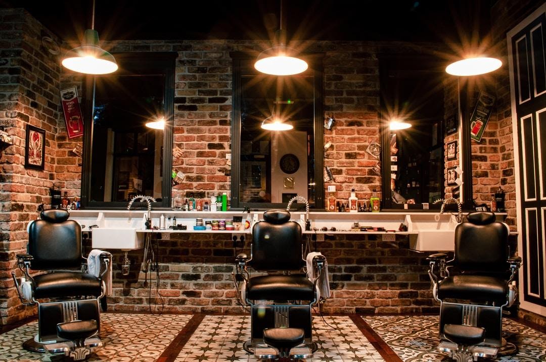 Interior for barbers