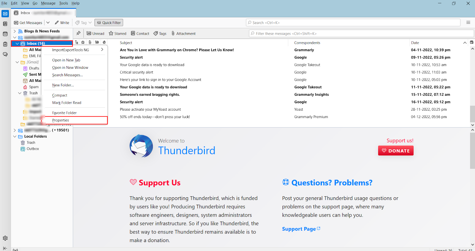 Recover Deleted Emails in Thunderbird