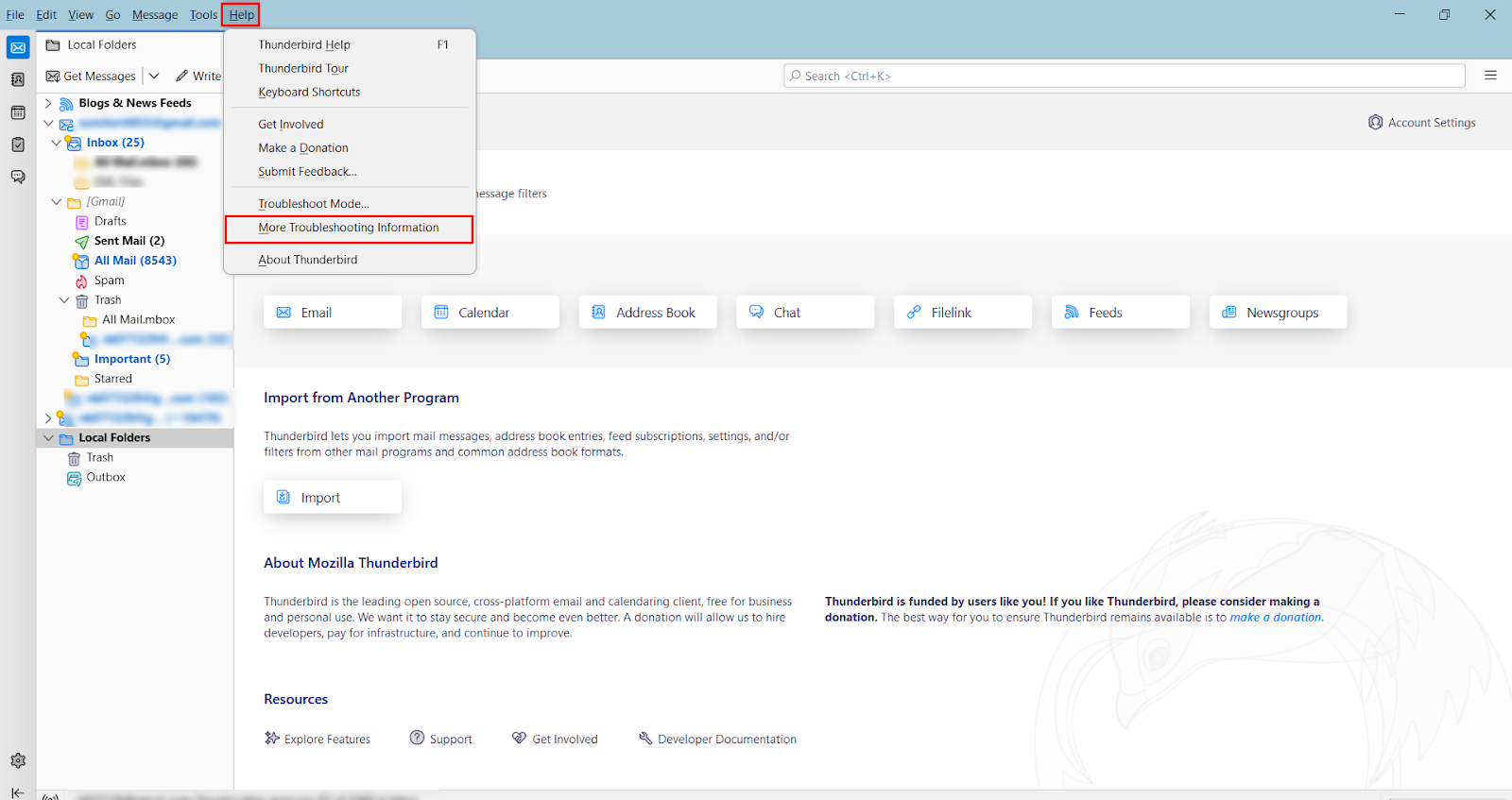 Recover Deleted Emails in Thunderbird