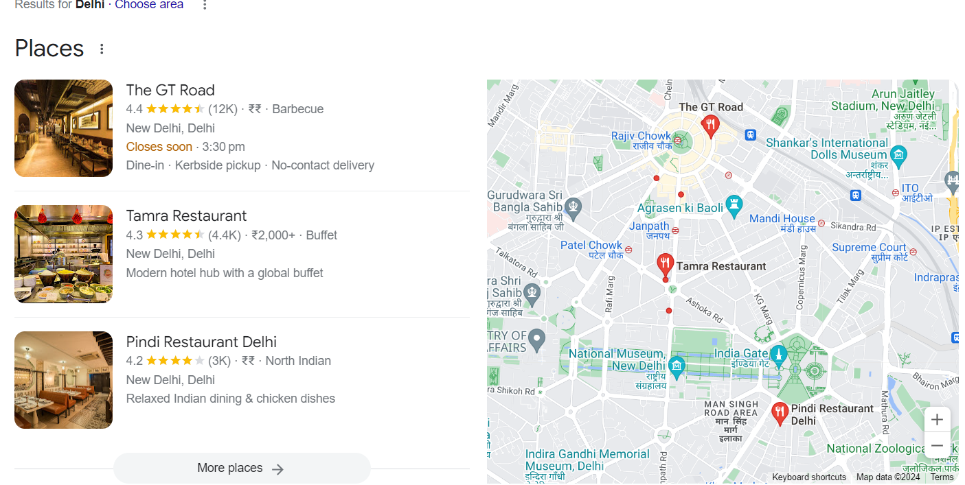 An example of local pack.